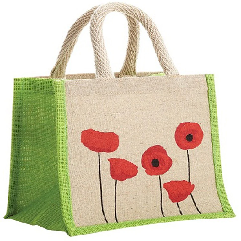 
New Design Printing Jute Bag/Jute Shopping Bag/Jute Promotional Bag From Bangladesh 