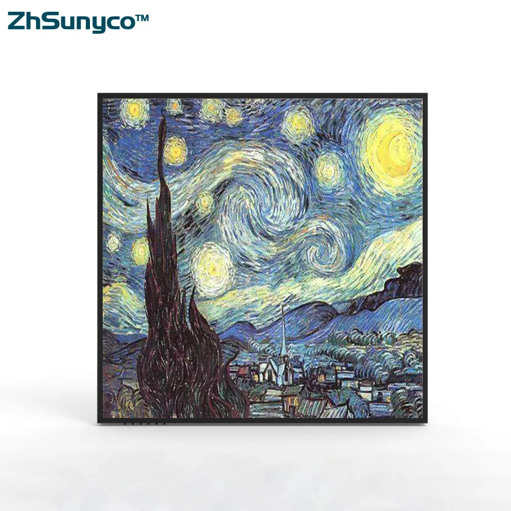 33.2inch Hd Bar Stretched digital square tft advertising lcd screen nft display for Art Gallery