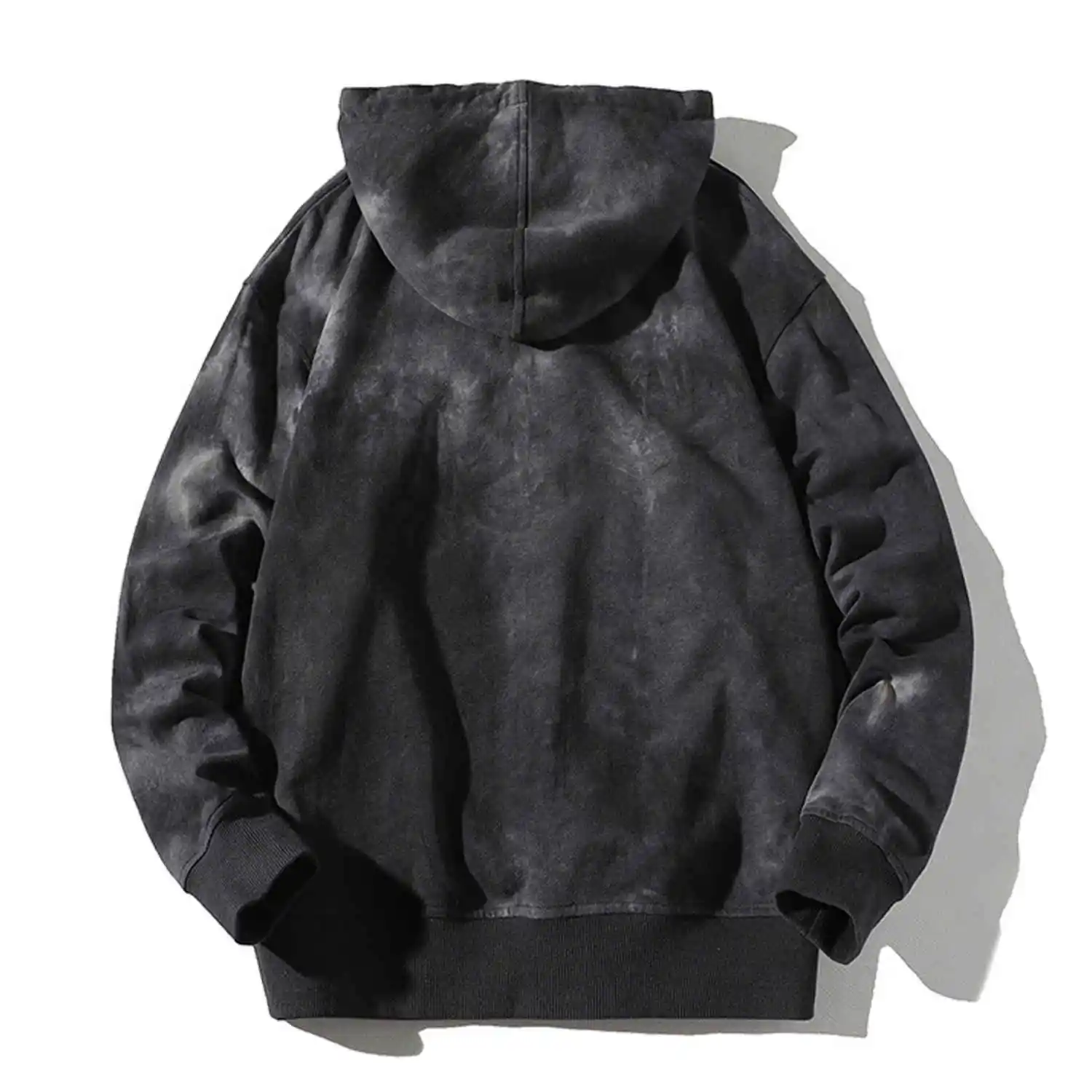 ROUSE SPORTS High Street Casual Pullover Men Graphic Tye Dye Hoodies 2023 Winter New Style Cotton Men Hoodies