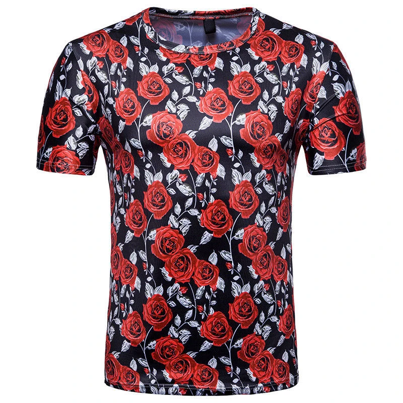 
OEM Breathable Full Print Sublimation T Shirts Custom 100% Polyester Sublimation 3D T Shirt 