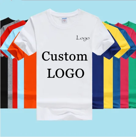 Футболка из 100% хлопка с круглым вырезом и принтом на заказ