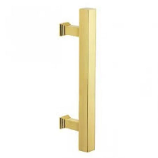 New design top quality furniture pulls kitchen gold brass door handles half moon design and brass knob