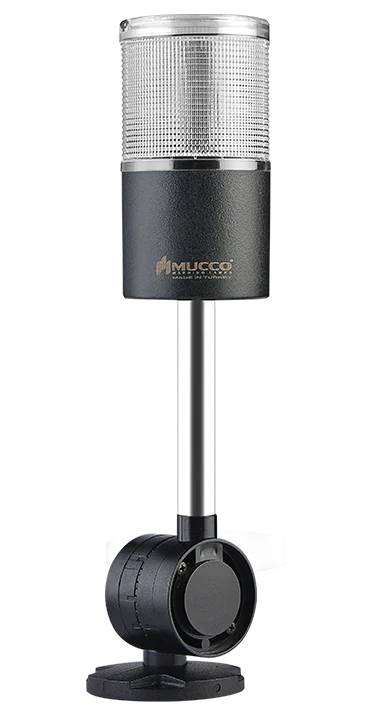 High sound High Light Steady Flashing Rotary Strobing With Buzzer ABS Housing Polycarbonate Lens Signal Tower With One Layer