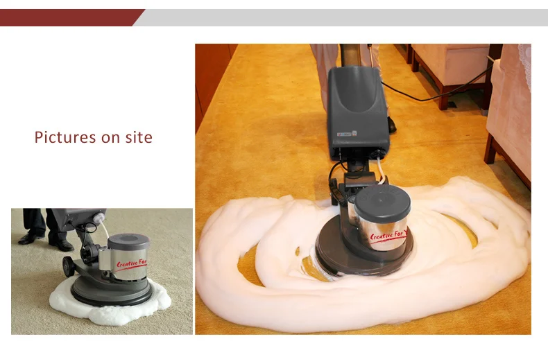 Single disc marble concrete floor cleaning , carpet cleaning machines , strong powerful and durable