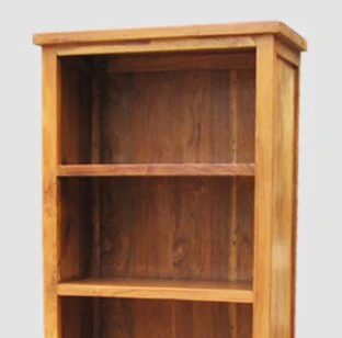 wooden solid teak wood open bookcase