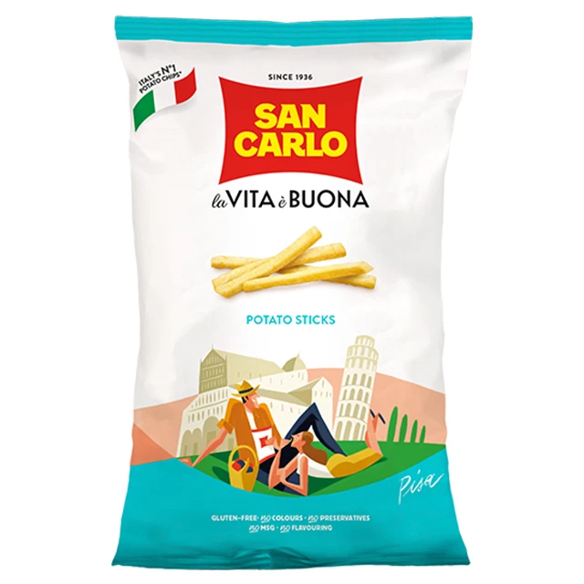 San Carlo Top quality italian sticks potato chips gr 50