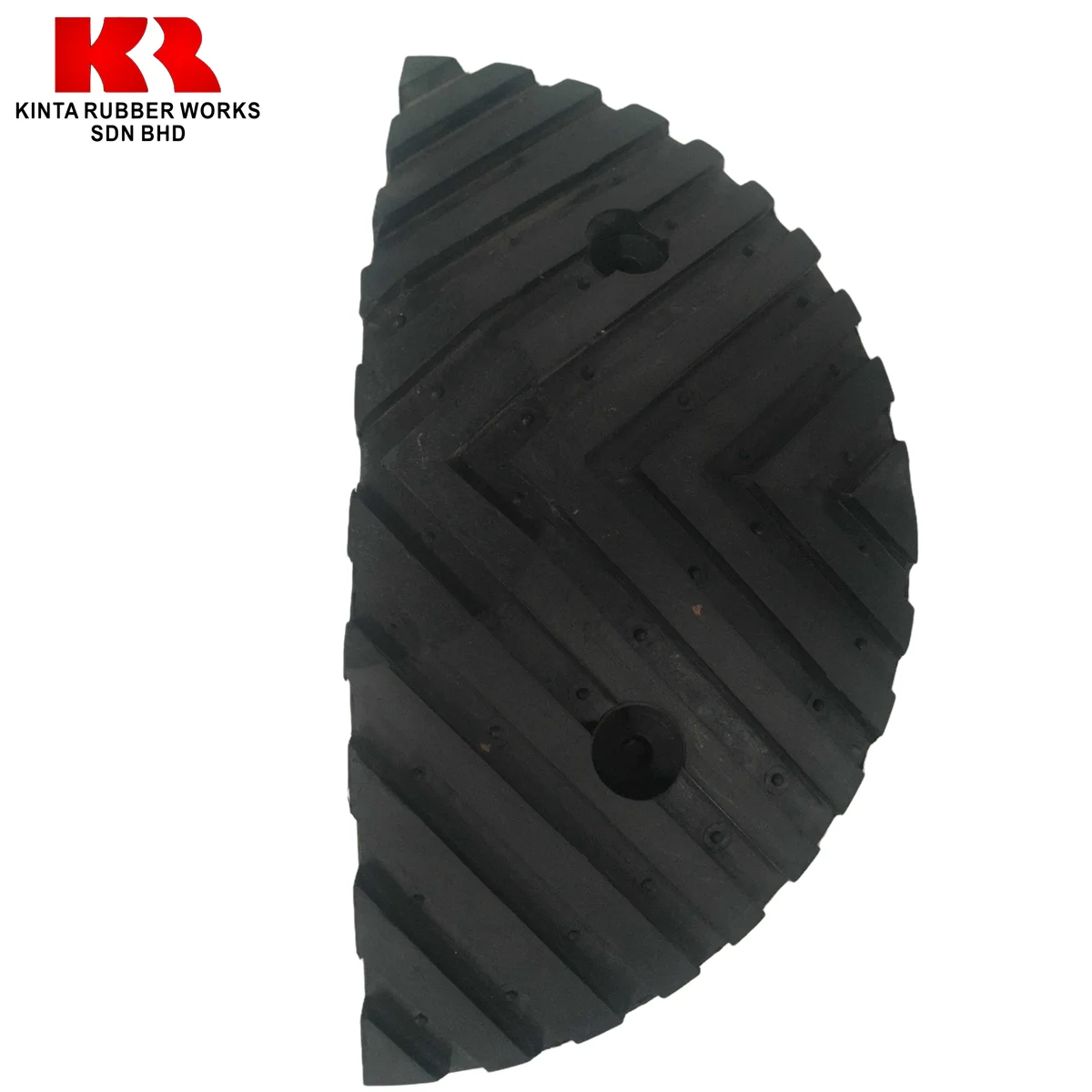 Factory Sales Thickness 75MM Black Amber Rubber Speed Hump for Heavy Duty Vehicles, Lorry and Trucks Passing Road