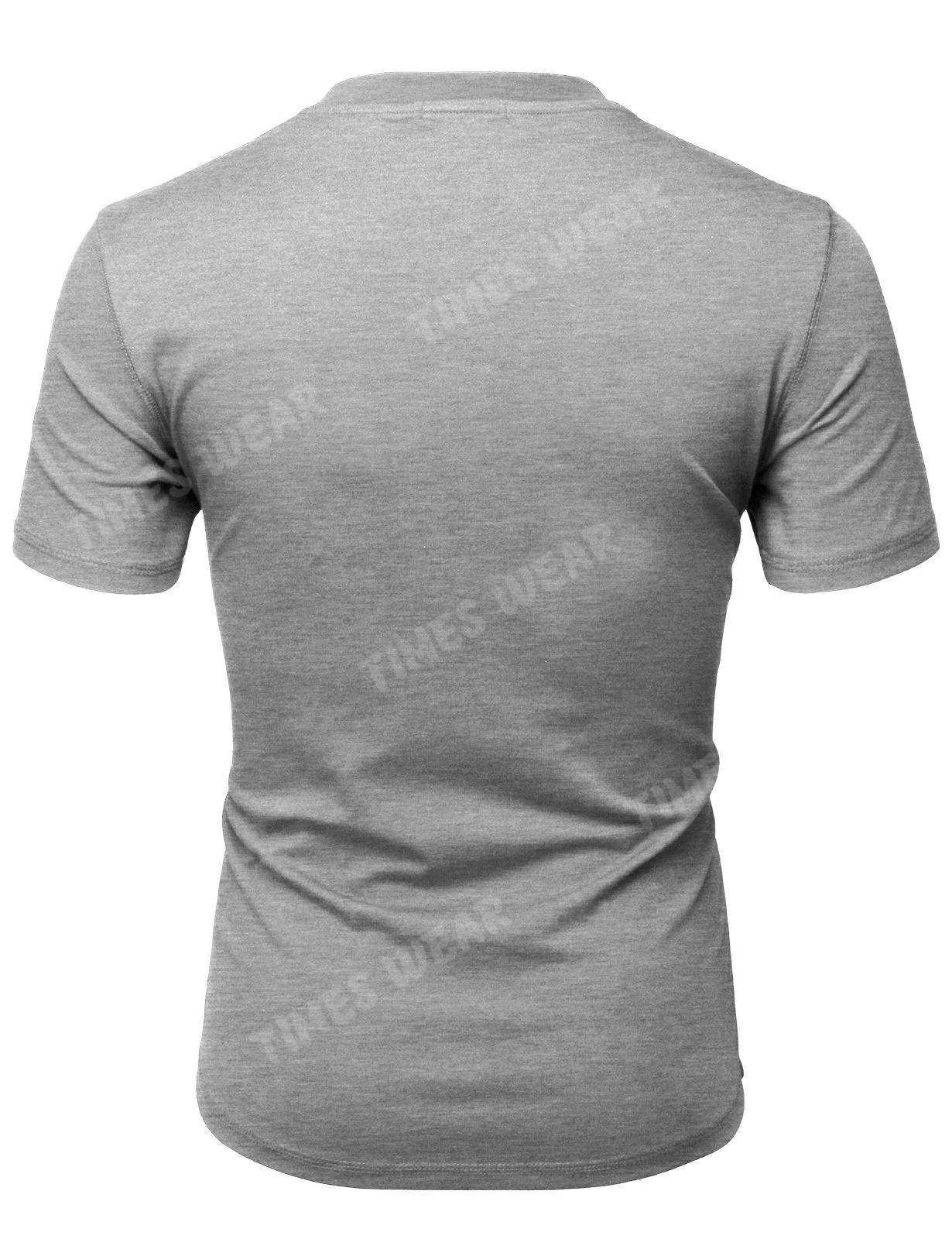 Мужская Высокое качество на каждый день зауженный фасон Хенли Рубашка футболки с коротким рукавом круглым вырезом пуговицах одноцветное предназначен