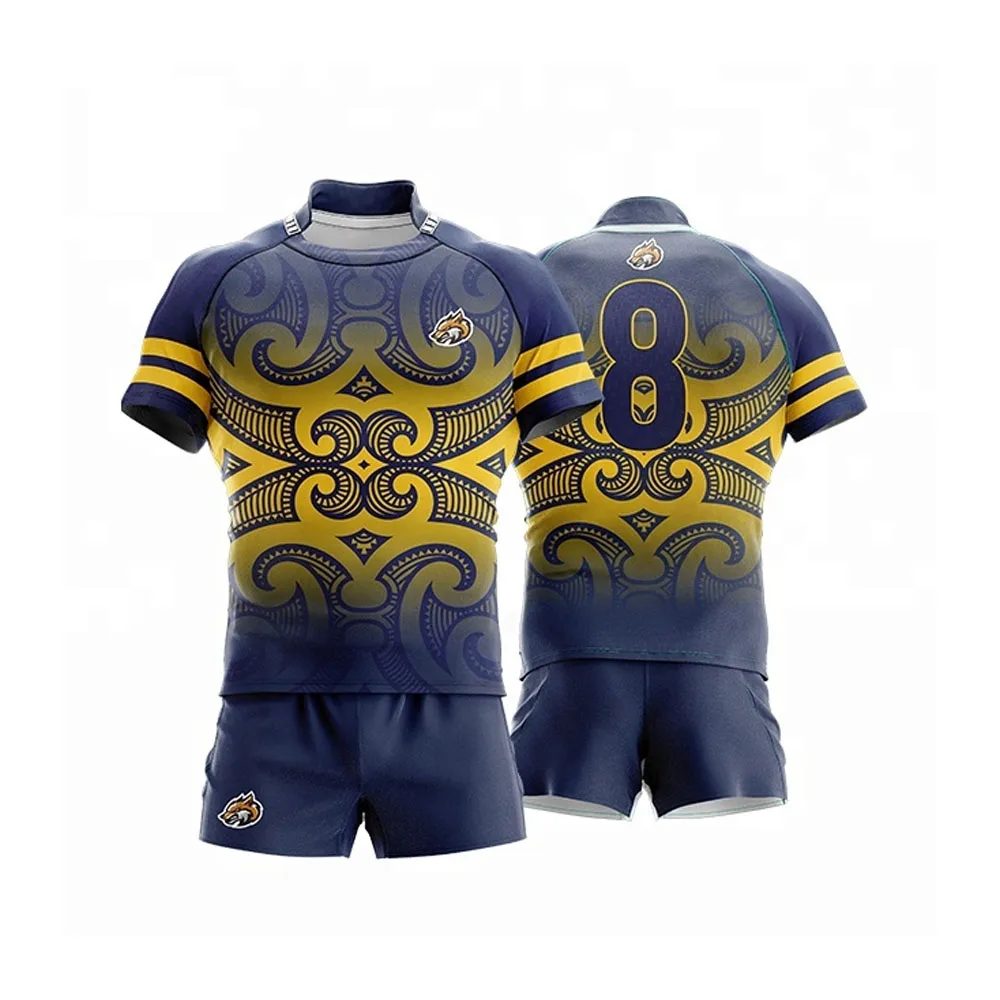 Футболка и шорты для регби на заказ Футбольная форма с принтом логотипа