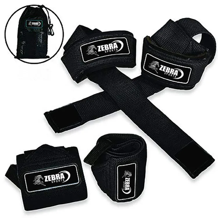 Customized Premium Wrist Wraps Lifting Straps with Carry Bag Professional Wrist Support Weightlifting Wholesale