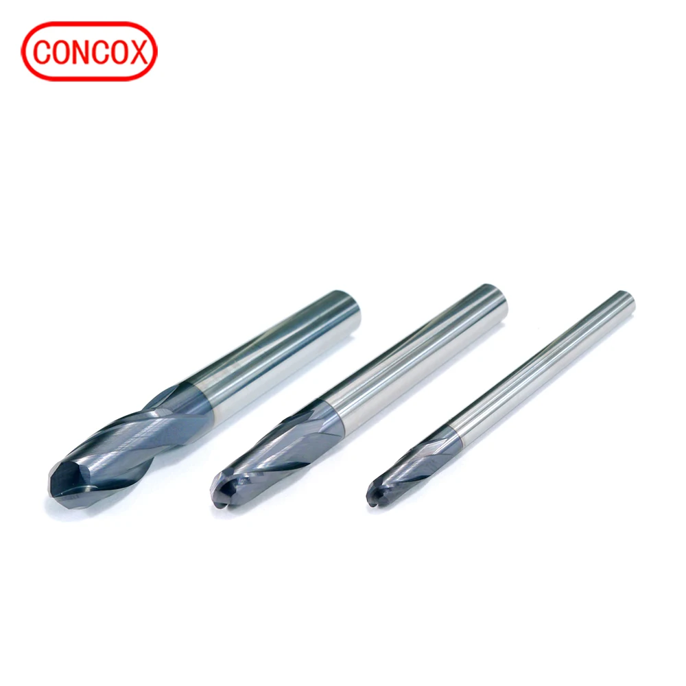 Professional custom carbide end mill cutter ball nose for cnc cut