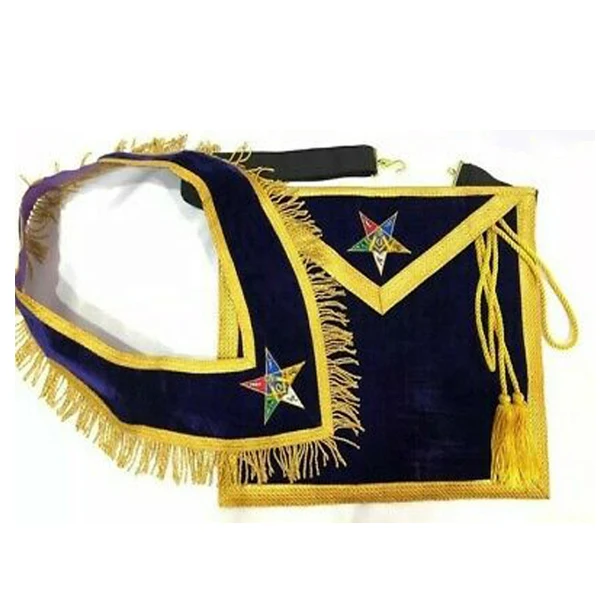 Masonic Regalia Rose Croix 18th Degree Apron Gauntlets & Collar Set Embroidery Apron,Collar & Cuffs