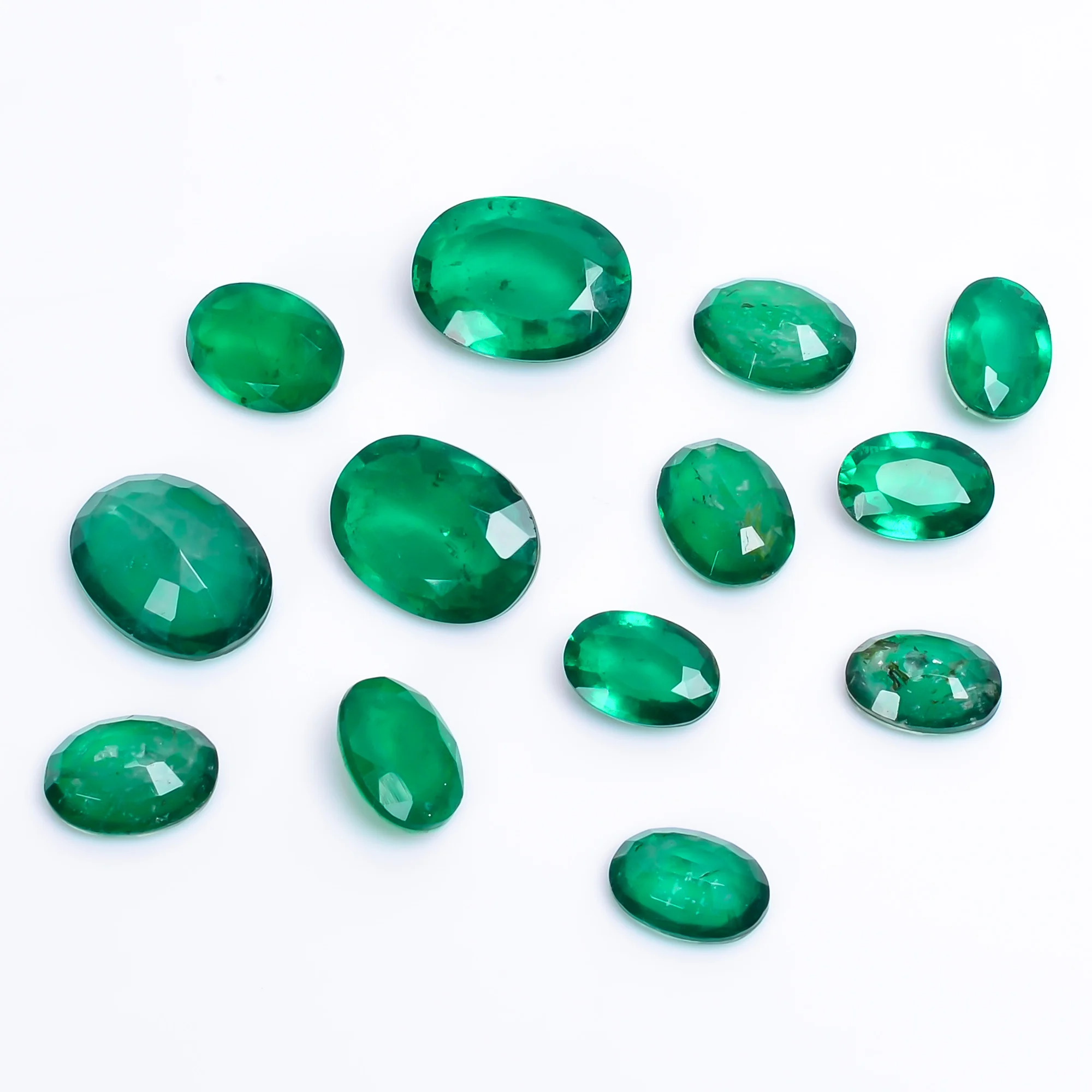 Emerald Doublet Cut Gemstone cushion pear oval radiant squire heart Hexagon fancy Round Shape  Gemstone Size Zambia emerald