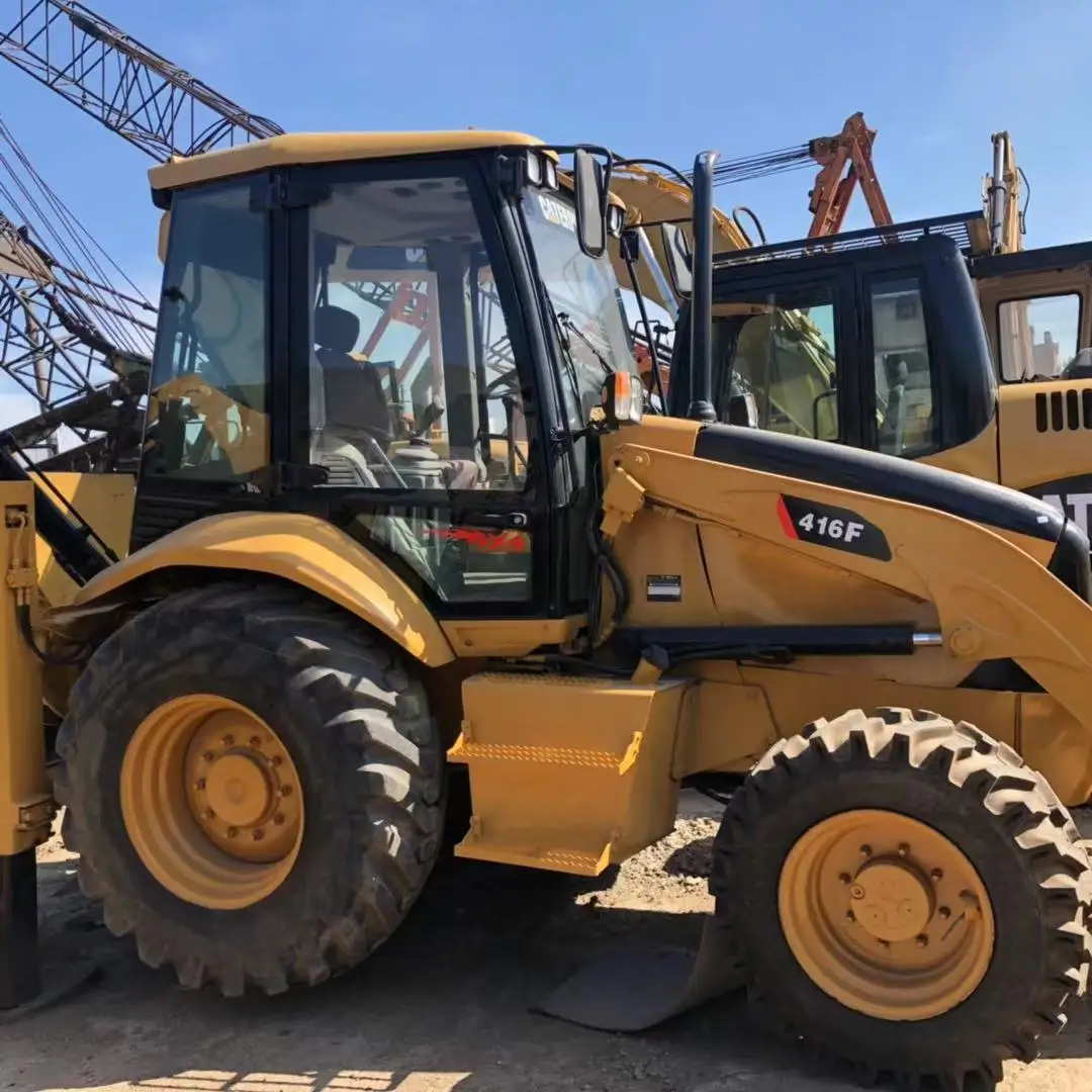 Original retroexcavadora CAT416F backhoe excavator loader CAT416F small backhoe loader with best price for sale