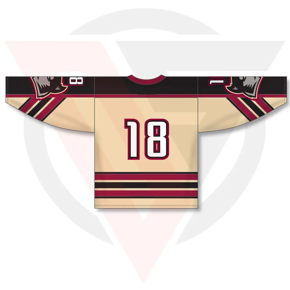 Manufacture 100% Polyester Custom Size Ice Hockey Jersey New Design Comfortable Ice Hockey Jersey For Sale