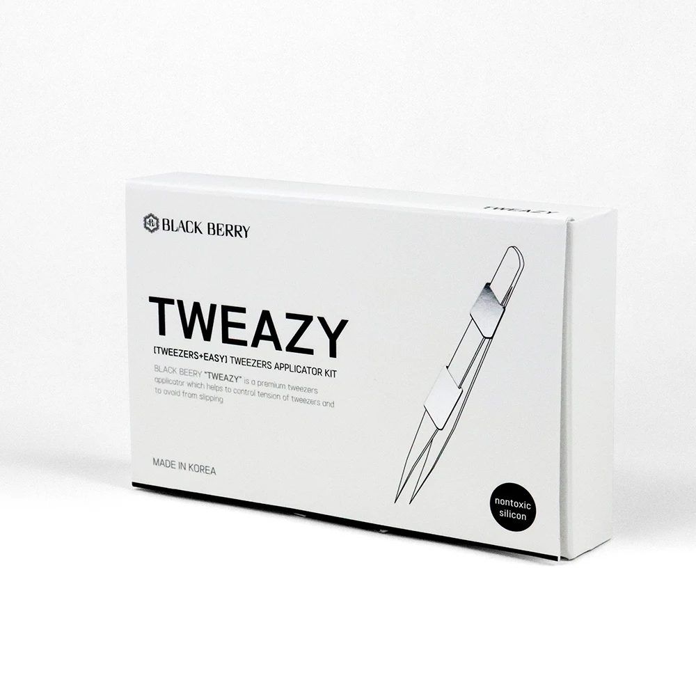 private label Tweezers tool BLACKBERRY TWEAZY Eyelash tweezers control tension easily Too easy to control tweezers