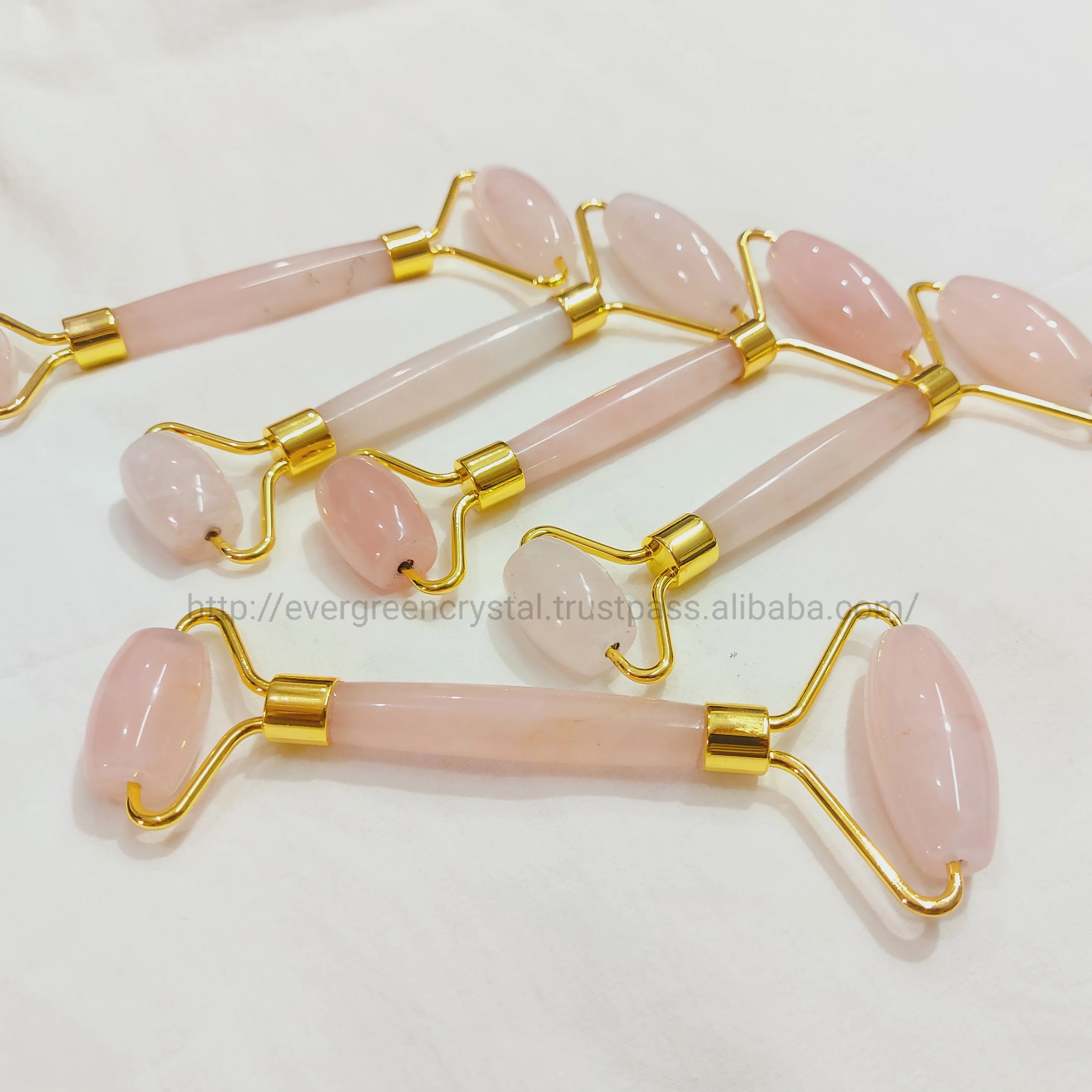 Розовый кварц нефритовый ролик Лучшая цена розовый gua sha косметический массаж лица для