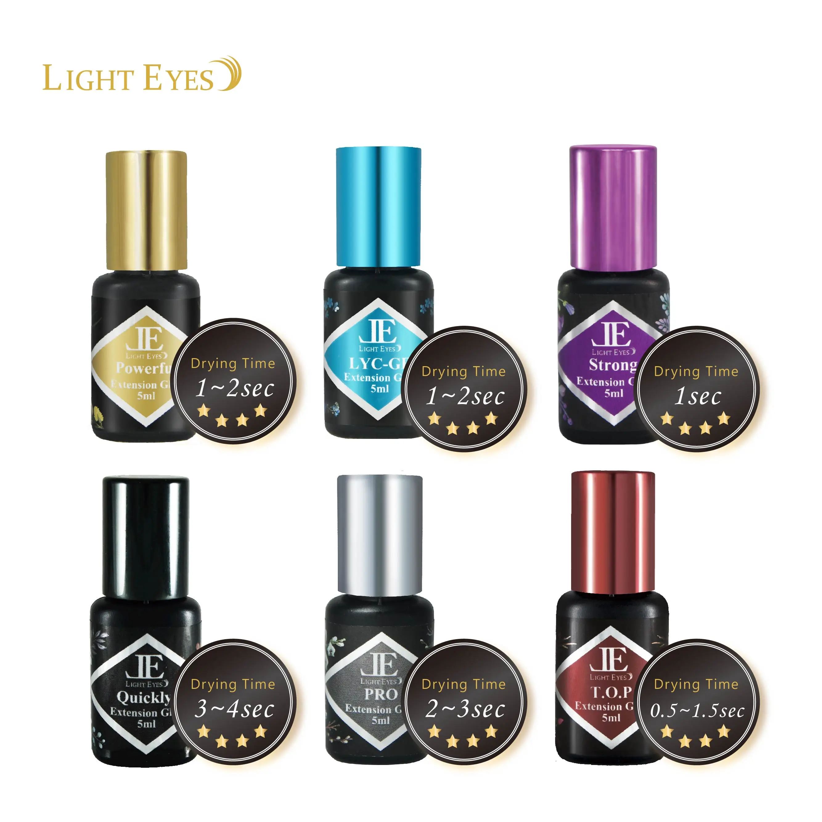 Super Low Fume Eyelash Extension Glue Adhesive 3 - 4 Sec Dry