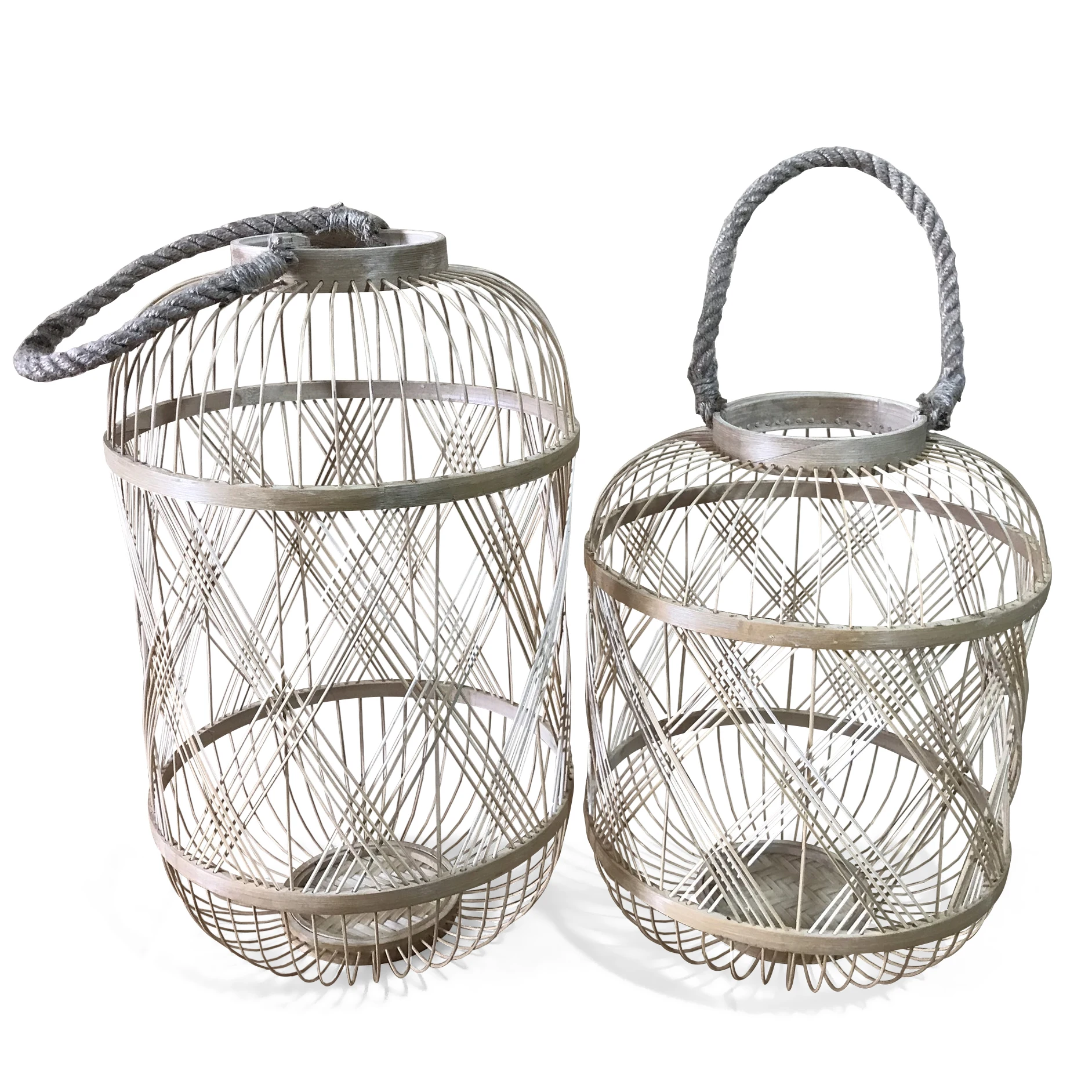  Новое поступление бамбуковый Плетеный подсвечник наружный фонарь ручной работы простой в использовании для украшения сада