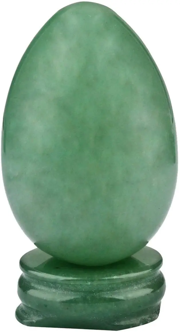 Gemstone eggs Green Aventurine Carved Eggs with Stand  Healing Crystal Meditation Chakra Balancing Reiki Crafts Home Decoration