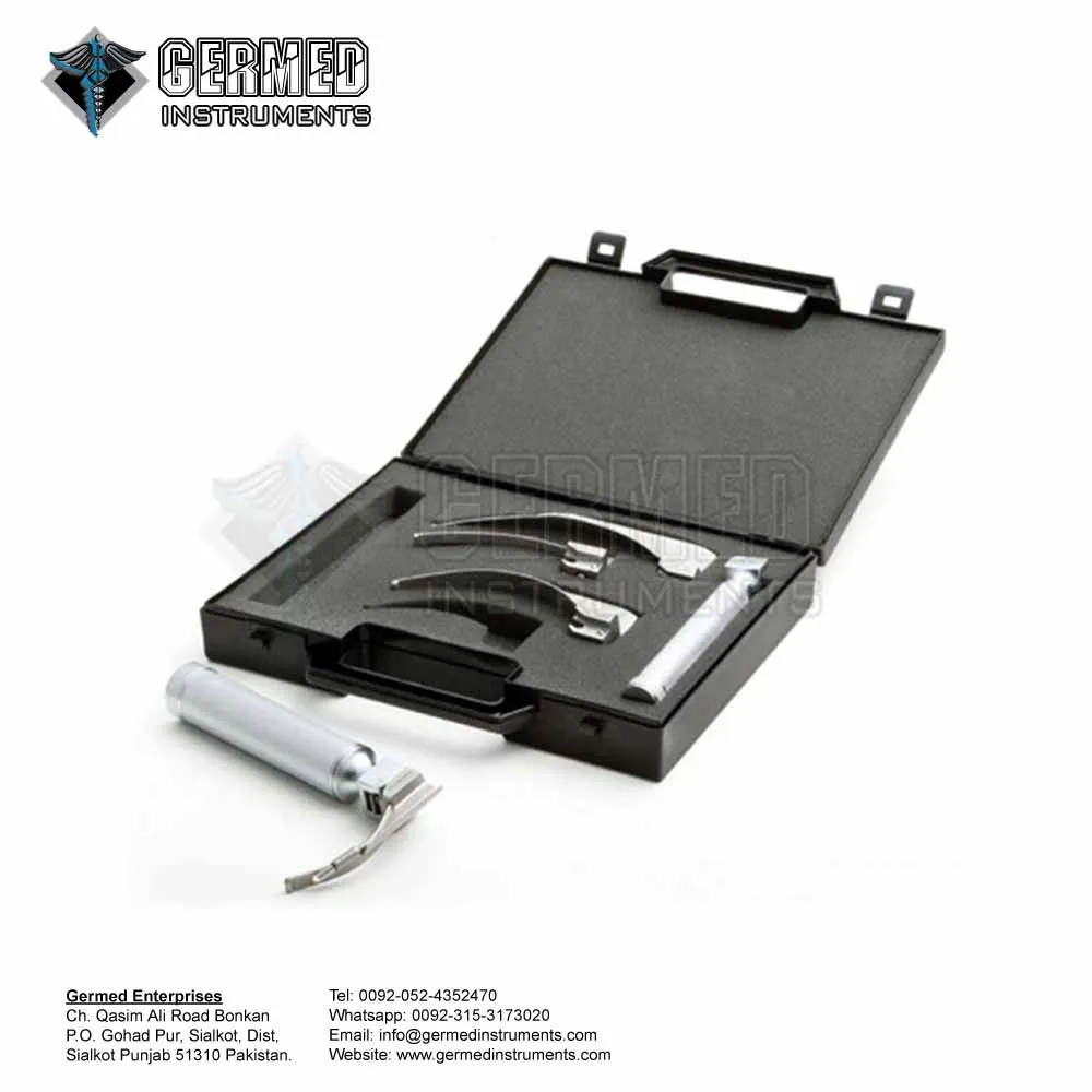 Sialkot Pakistan Made Manufacturer Top Seller Premium Supplier Delta Lite Conventional Laryngoscope Set ENT GERMED ENTERPRISES