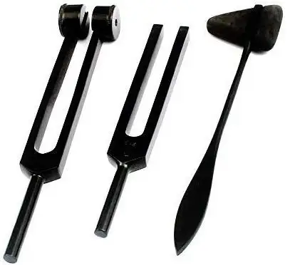  Tuning Fork Surgical Stainless Steel 5 Piece Set Sound Hammer Kit CE Approved BY UAMED LTD