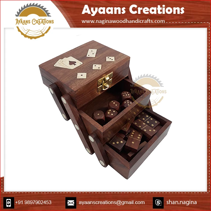 Most Selling Popular Children And Adult Games 3 In 1 Multi Game Box With Custom Shape Design Available At Minimal Price