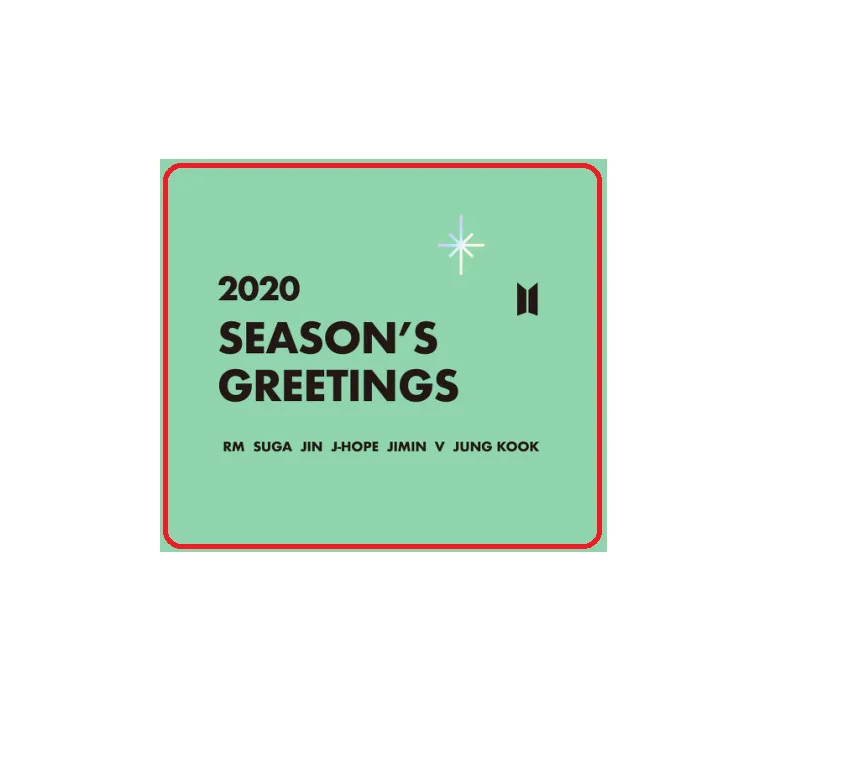 
[ BTS ALBUM OFFICIAL ] 2020 BTS Season greetings _ Limited Edition _ Official Original Album Supplier 