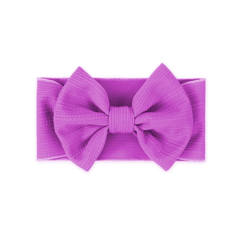 
Baby Kids Girl Knitted headband Toddler Solid color soft Hair bands Elastic Hairbows Autumn Winter 11Colors 