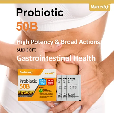 
Probiotic 50B - A 200 Billions High Potency Quick Actions Probiotics for Strong Digestive Health and Immunity 