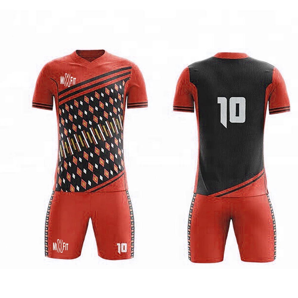 Custom Logo Football Clothes Design Men Soccer Wear Cheapest Soccer Jersey for Team Latest Technologies in Printing Sportswear