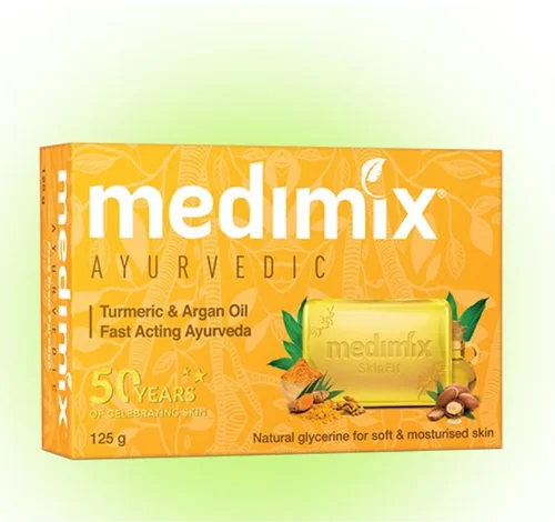 Medimix Ayurvedic Turmeric & Argan Oil Bathing Bar Handmade Soap and toiletries