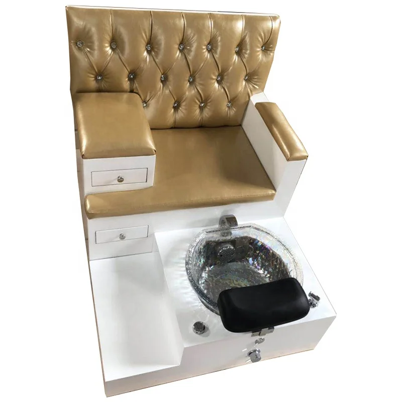 Great Factory Direct Sale Beauty Salon Black Foot Spa Pedicure Massage Pedicure Bench Station GPB-01