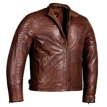 
Mens Stylish Real Leather Jacket For Gents 