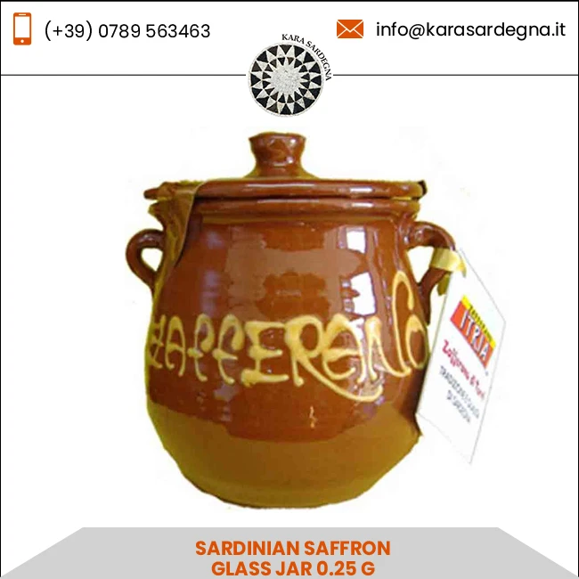 
Best Price Sardinian Saffron Glass Jar 0.25 G 