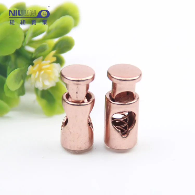 Wholesale Custom Design Metal Hoodie Drawstring Spring Rubber Buffer Stopper Spring Cord End Stopper
