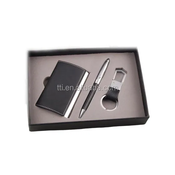 Metal pen and keychain gift pen set for business