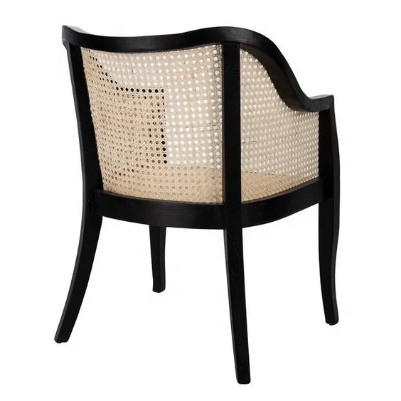 Vietnam Furniture Supplier OEM Elegant Designs Dining Wood and Cane Chair