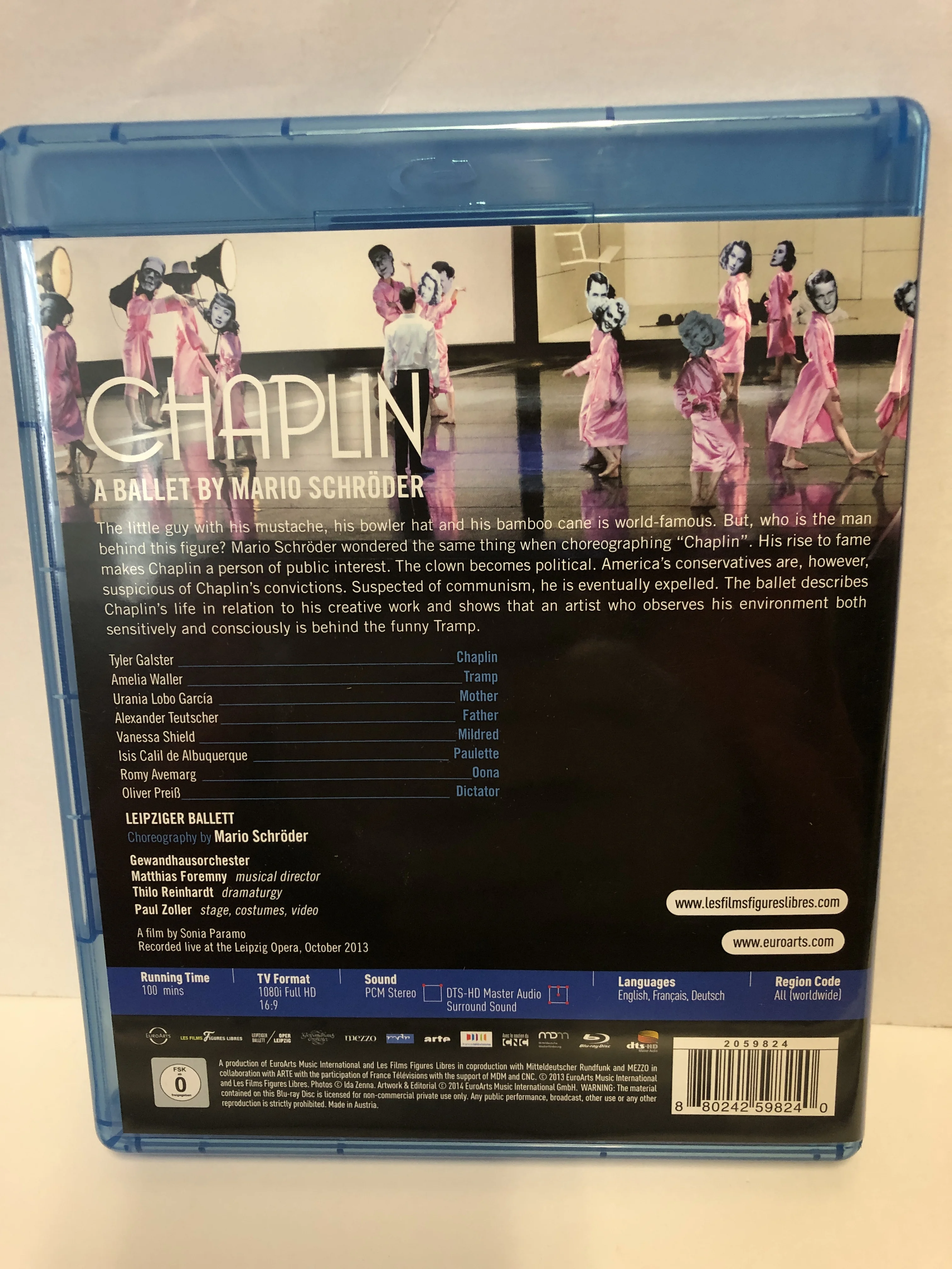 Лучшая комедийная драма Blu-Ray DVD-балет, основанный на жизни Чарли Чаплина Бро № 169820