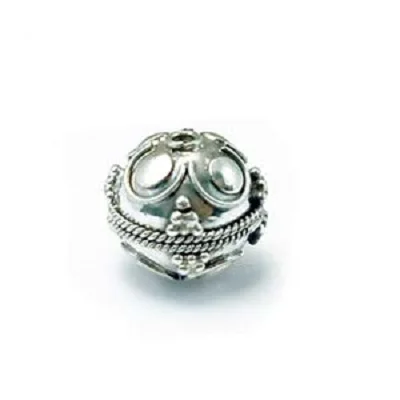SB040-Sterling серебро Бали бусины для Аксессуары для волос ручной работы для изготовления ювелирных изделий, с низким минимальным объемом заказа и по низкой цене