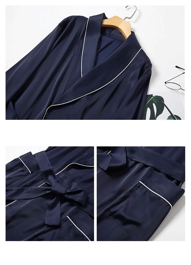 
wholesale men loungewear Silk Satin Robes For man satin pyjamas 2pcs sets couple robes shorts night suits 