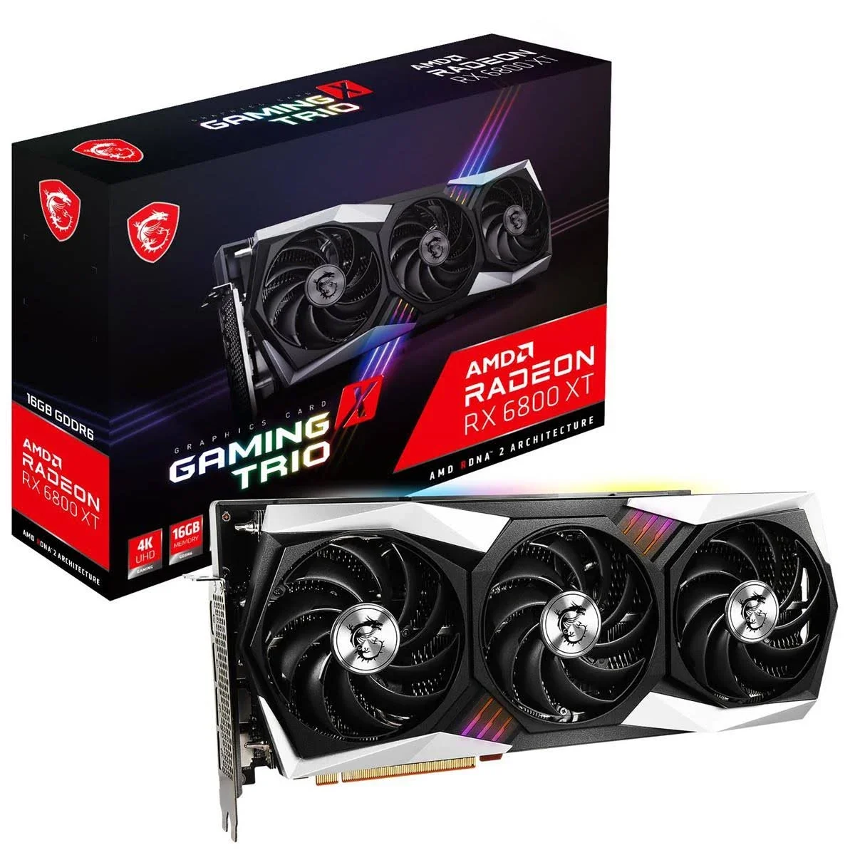 
New Stock MISI Radeon RX 6800 XT Gaming x Trio 16GB Graphics Video Card 