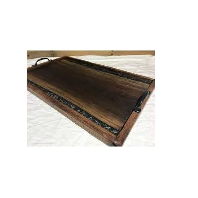 Деревянный поднос ручной работы из смолы для сервировки еды деревянный манго и акации