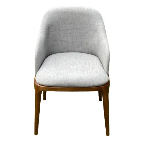 Modern Nordic Style Grace Ask Wood Chair Dining Natural Color Or Painted Adjustable Storage & Closet Dining Chair With Cushion