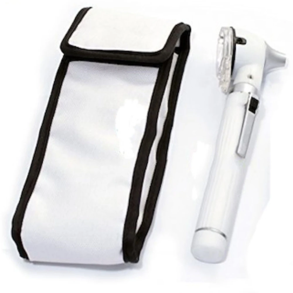 OTOSCOPE MINI FIBER OPTIC WHITE COLOR POCKET MEDICAL ENT DIAGNOSTIC OTOLOGIST SURGICAL MEDICAL DIAGNOSTIC INSTRUMENT      MGI-16