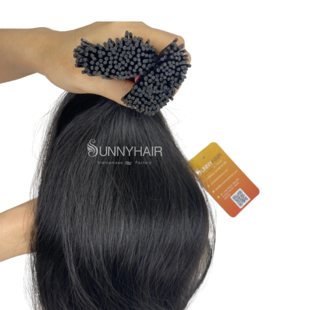  Роскошные накладные волосы высокого качества 12A класс Itip монгольский черный тело волнистые Волосы Кератин Вьетнам поставщик