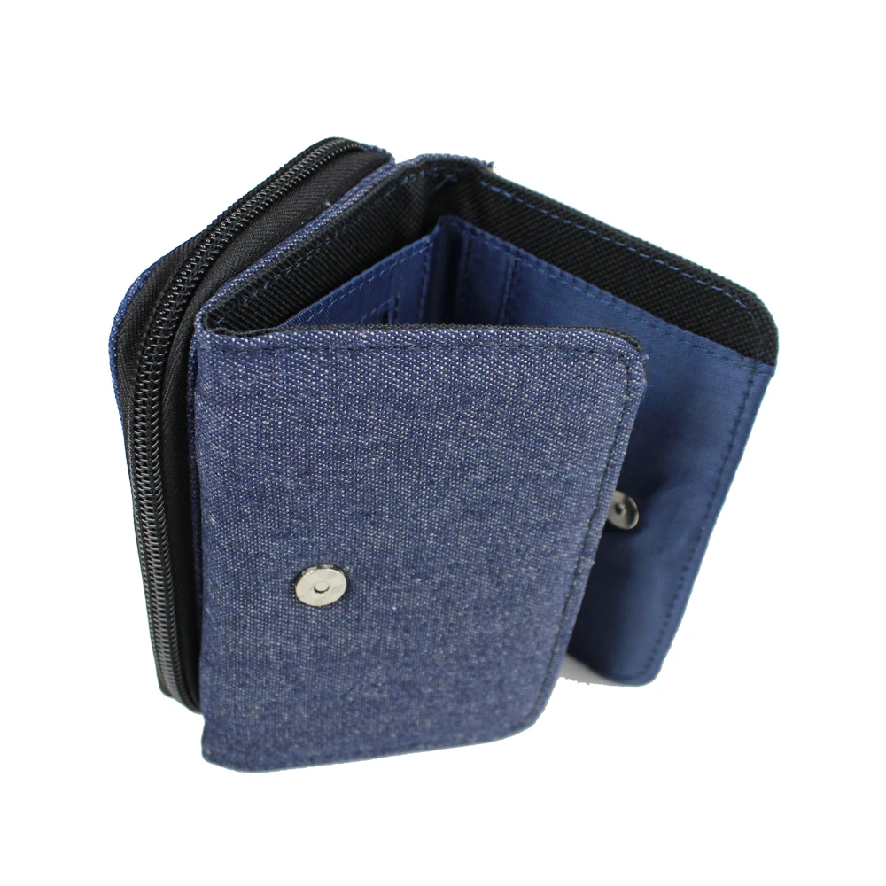 Hot Sale Canvas Teenager Personality Coin Purse Sublimation Blank Denim Zipper Wallet