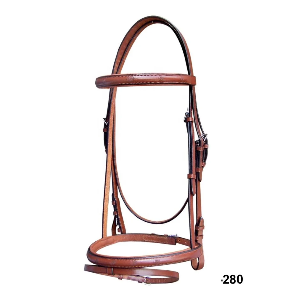 Branded Comfortable Soft Padded Leather Horse Bridle