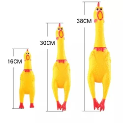 Funny Dog Toys Attract Puppy Dog And Cat Pet Squeak Toys Screaming Rubber Chicken