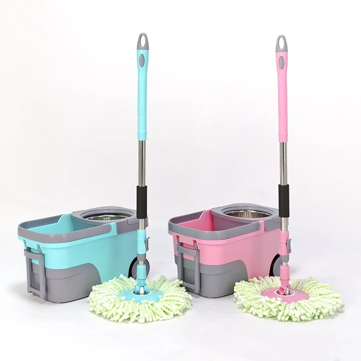 Manufacturer Supply Spinning Magic Mop 360 Degree Rotating Easy Pedal Magic Mop Bucket System with wheel